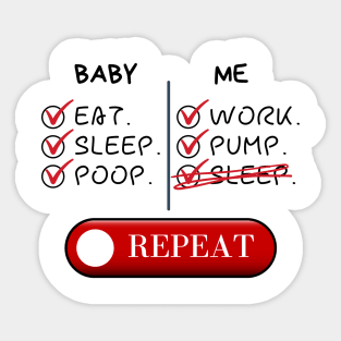 Baby and me check lists Sticker